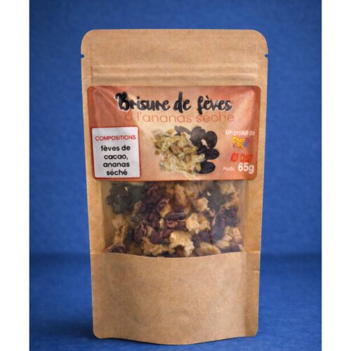 Brisures de fèves à l'ananas séché